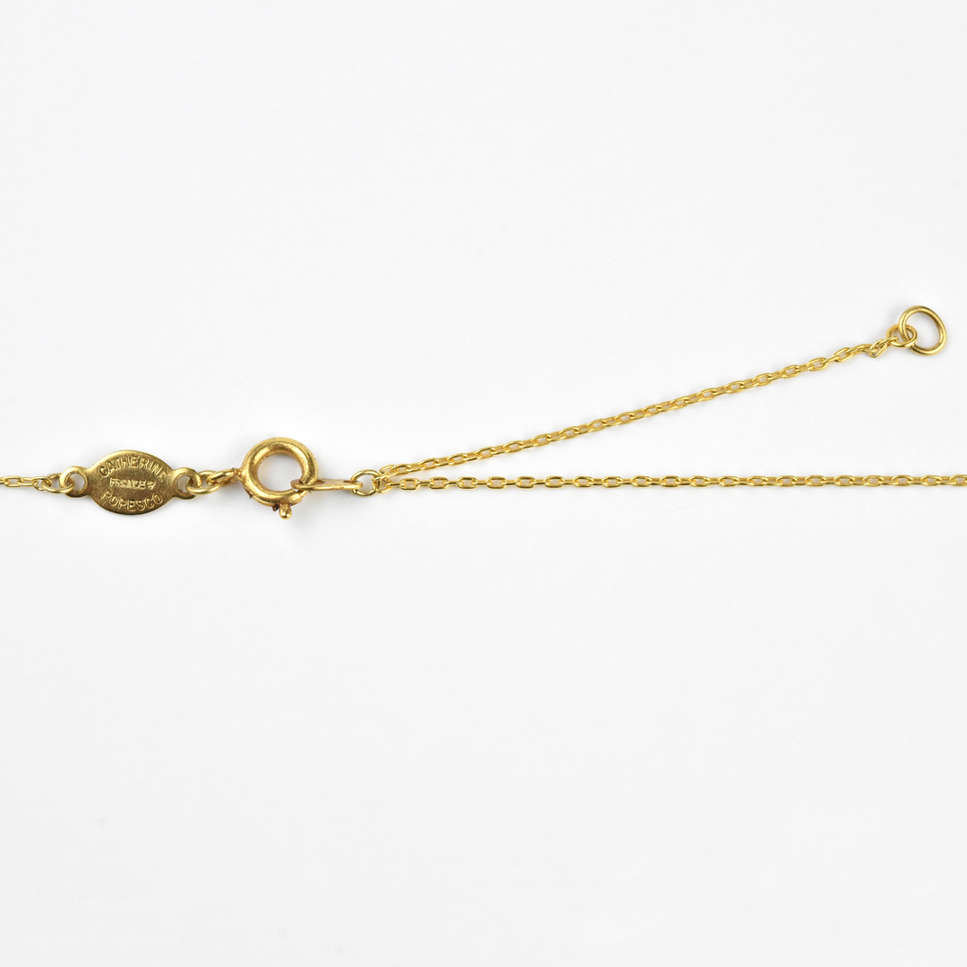 Black Enamel Honeybee Necklace - Goldmakers Fine Jewelry