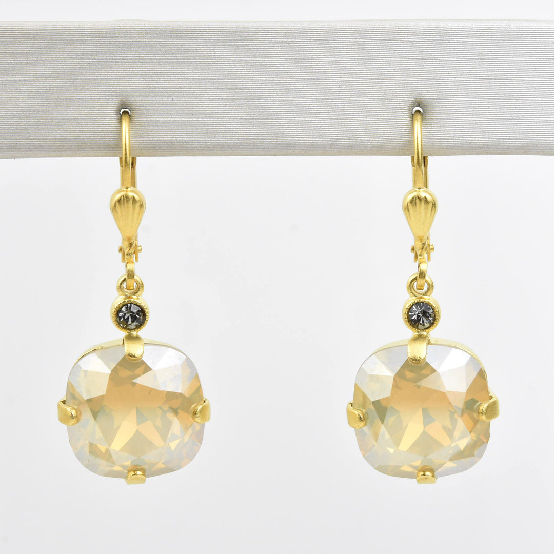 Classic Crystal Drops in Gold Plate - Goldmakers Fine Jewelry