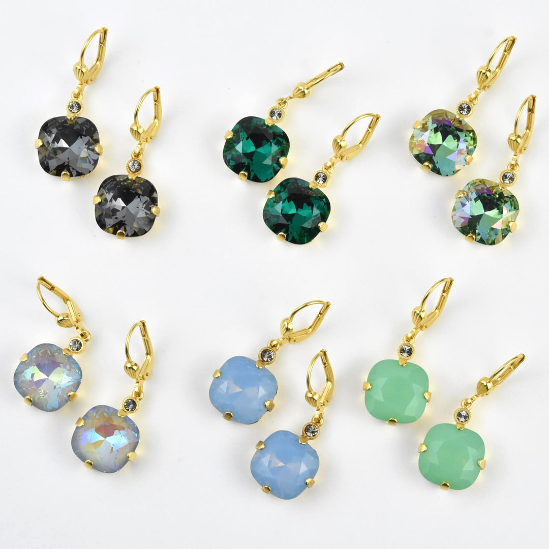 Classic Crystal Drops in Gold Plate - Goldmakers Fine Jewelry