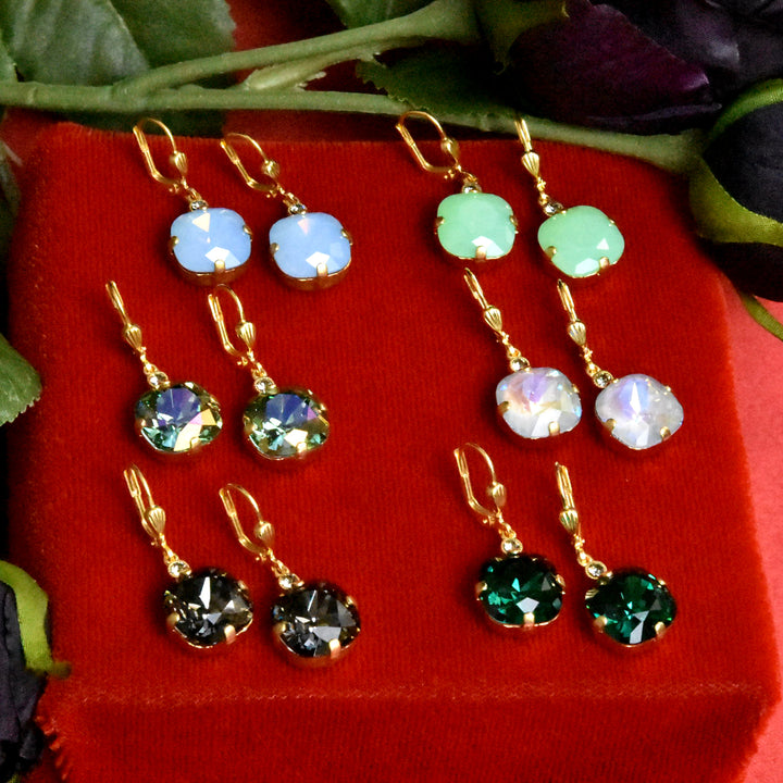 Classic Crystal Drops in Gold Plate - Goldmakers Fine Jewelry