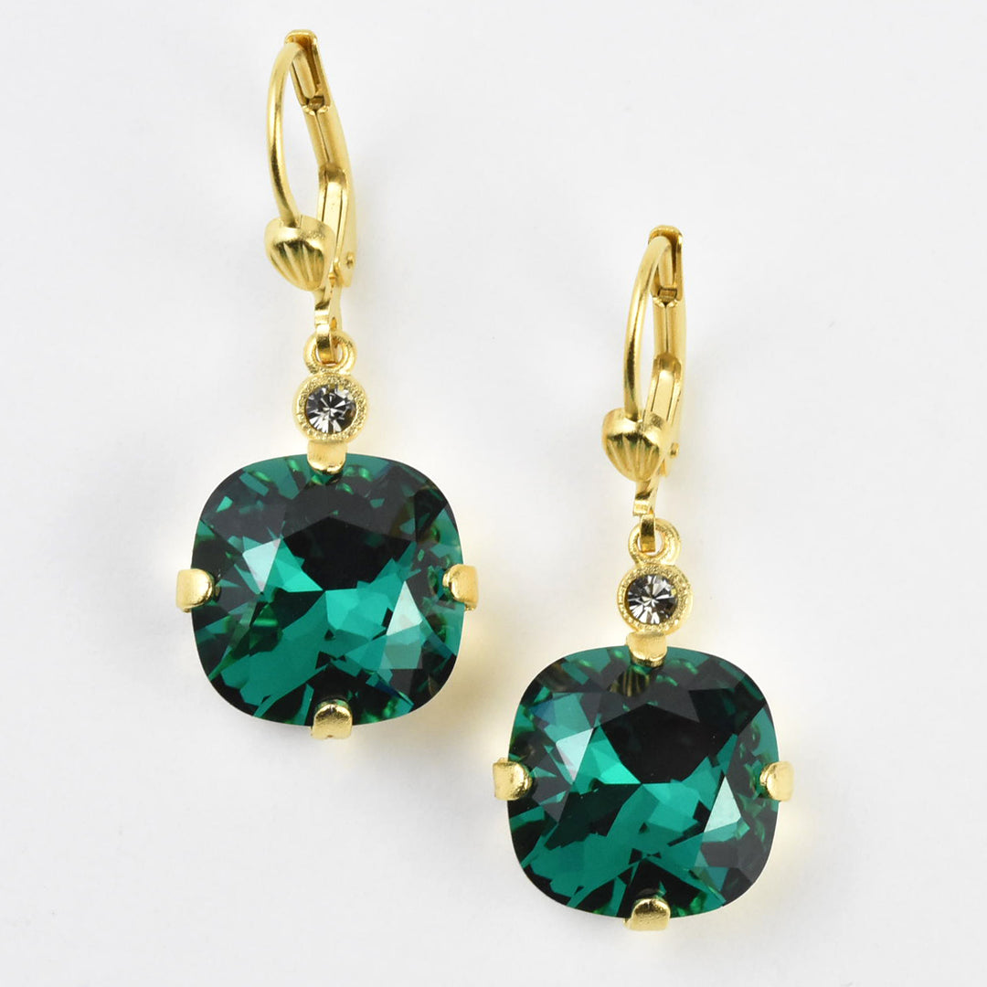 Classic Crystal Drops in Gold Plate - Goldmakers Fine Jewelry