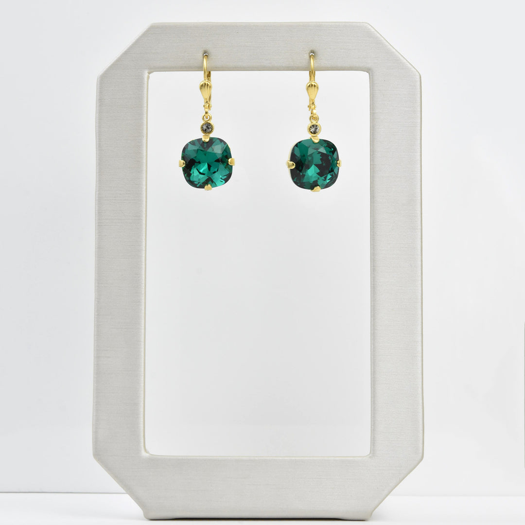 Classic Crystal Drops in Gold Plate - Goldmakers Fine Jewelry