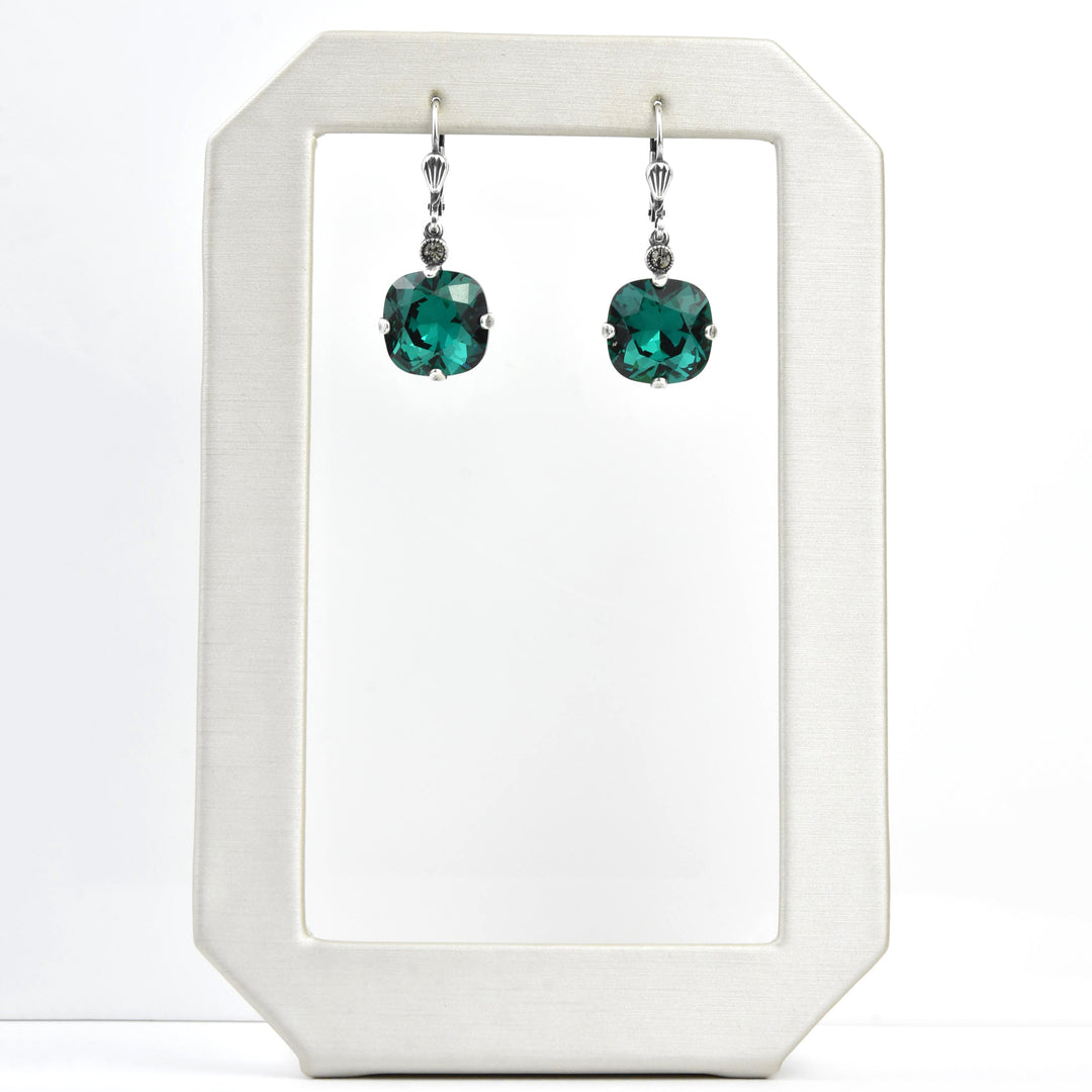 Classic Crystal Drops in Silver Plate - Goldmakers Fine Jewelry