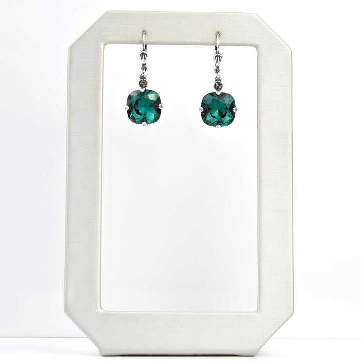 Classic Crystal Drops in Silver Plate - Goldmakers Fine Jewelry
