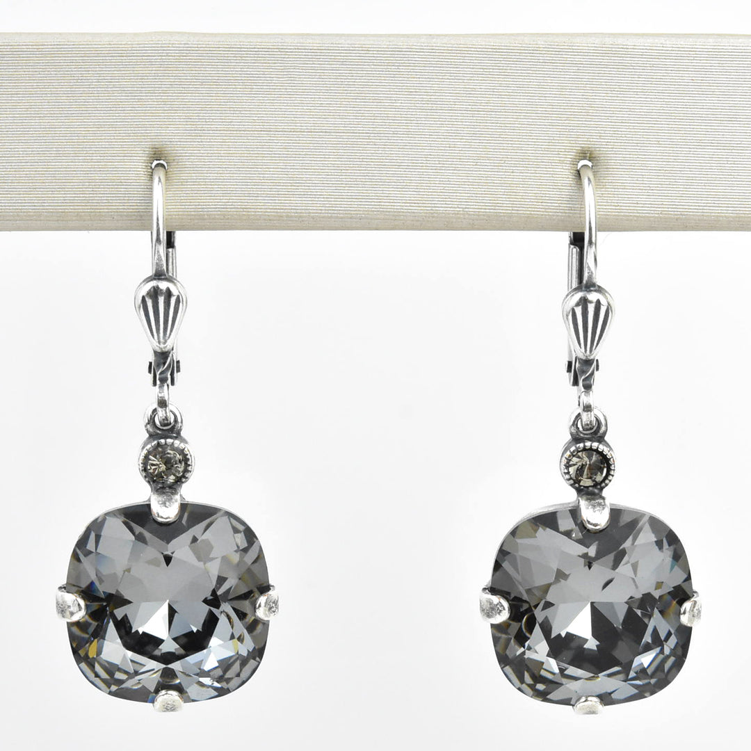 Classic Crystal Drops in Silver Plate - Goldmakers Fine Jewelry