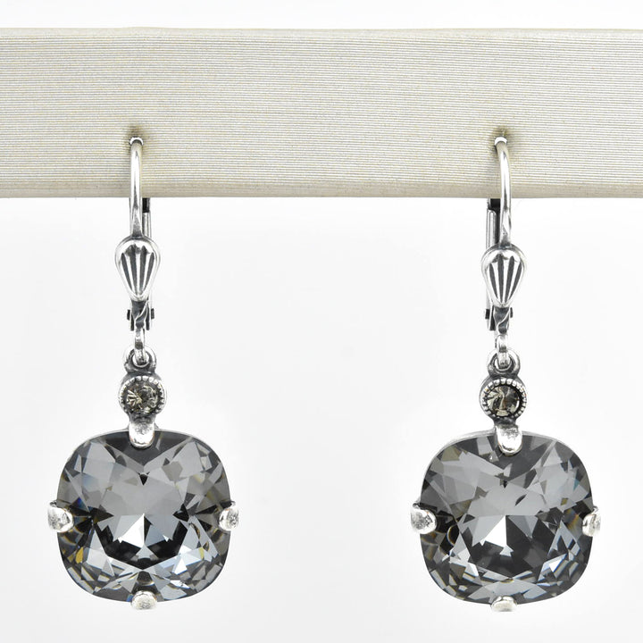 Classic Crystal Drops in Silver Plate - Goldmakers Fine Jewelry