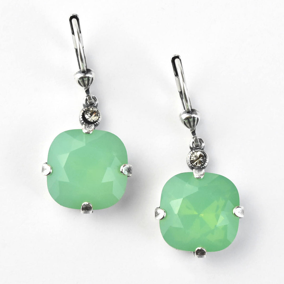 Classic Crystal Drops in Silver Plate - Goldmakers Fine Jewelry