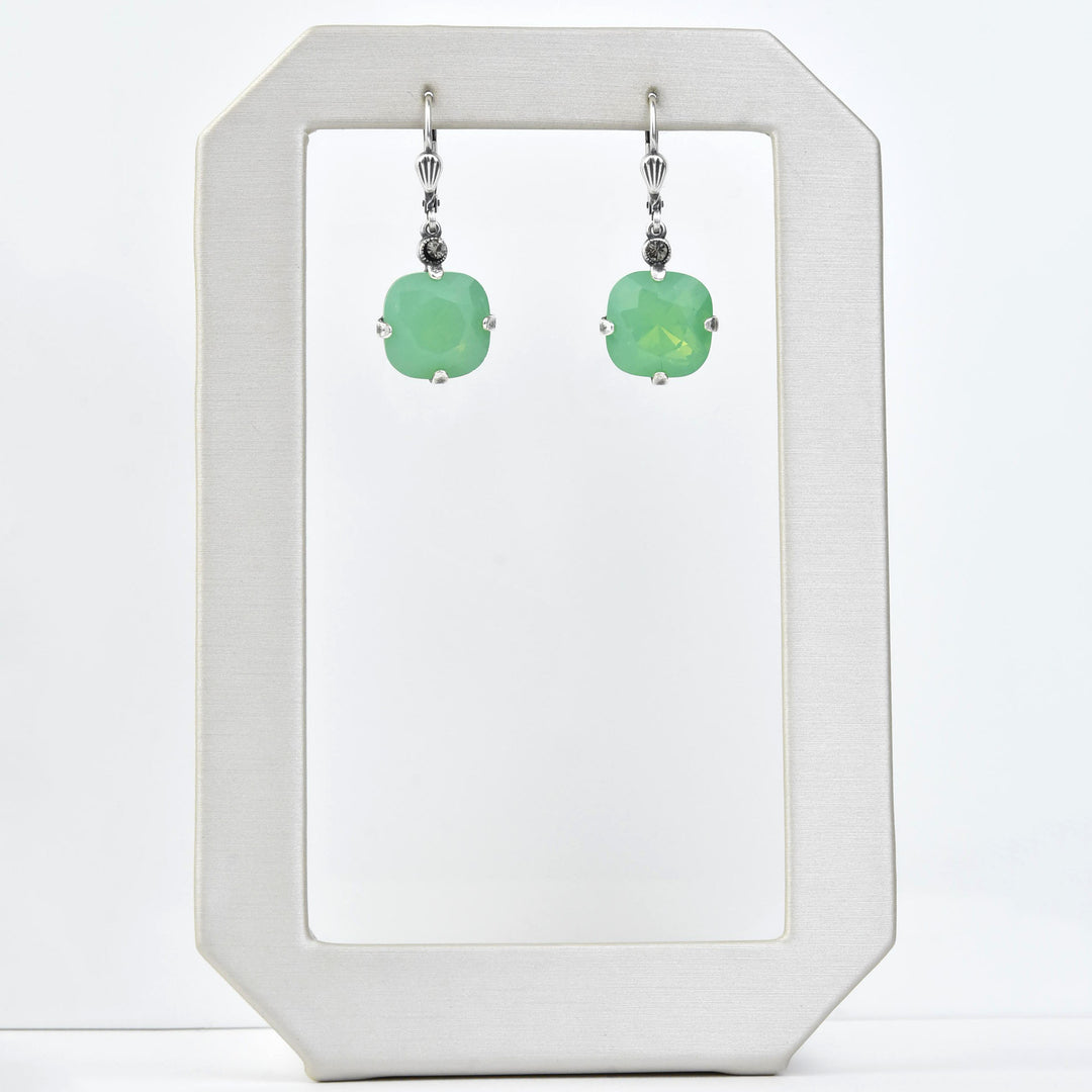 Classic Crystal Drops in Silver Plate - Goldmakers Fine Jewelry