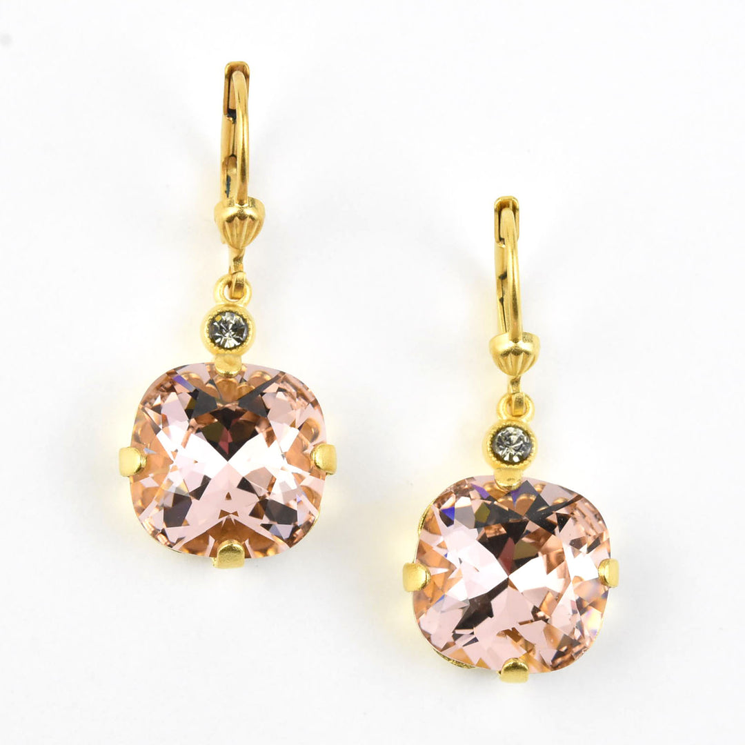 Classic Crystal Drops in Gold Plate - Goldmakers Fine Jewelry