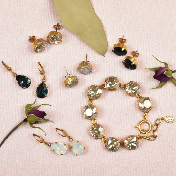 Oversize Crystal Bracelet in Gold - Goldmakers Fine Jewelry