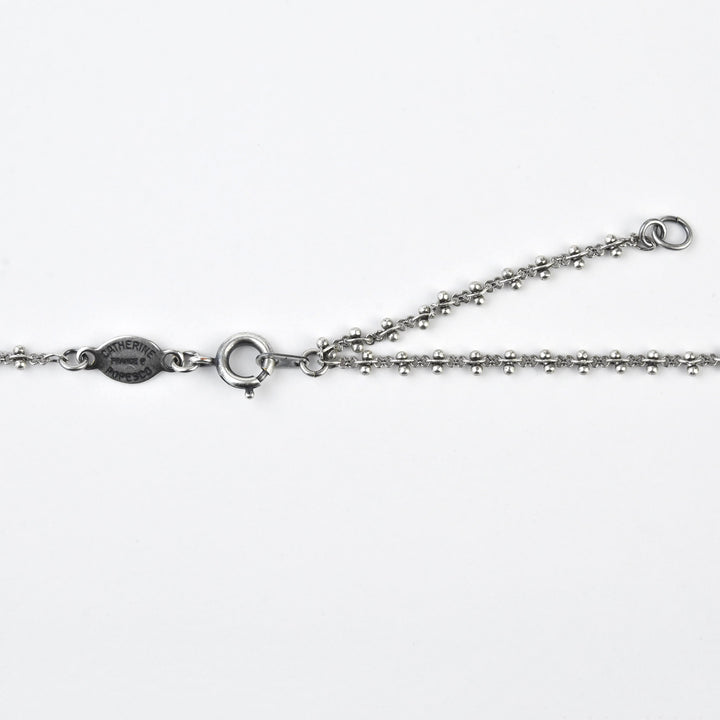 Crystal Halo Bee Necklace Silver Plate - Goldmakers Fine Jewelry