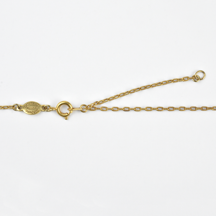 Crystal Solitaire Necklace in Gold Tone - Goldmakers Fine Jewelry