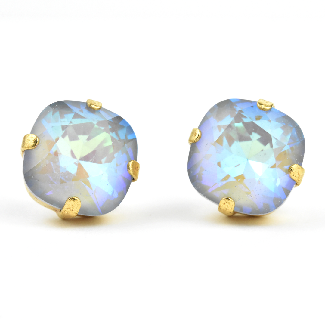 Crystal Studs in Gold - Goldmakers Fine Jewelry