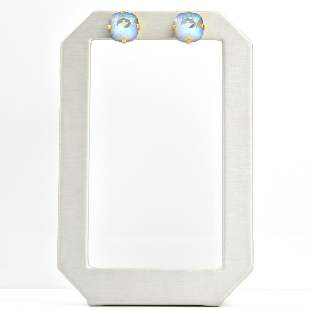 Crystal Studs in Gold - Goldmakers Fine Jewelry