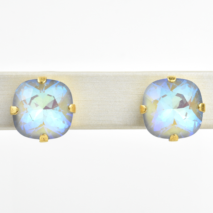 Crystal Studs in Gold - Goldmakers Fine Jewelry