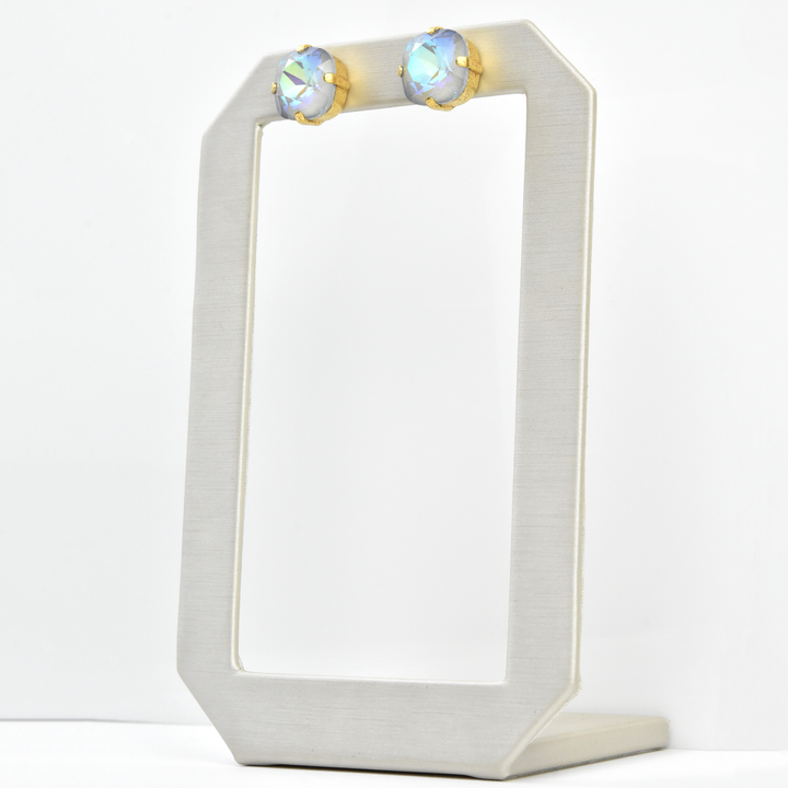 Crystal Studs in Gold - Goldmakers Fine Jewelry