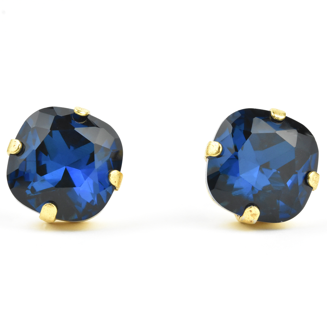 Crystal Studs in Gold - Goldmakers Fine Jewelry