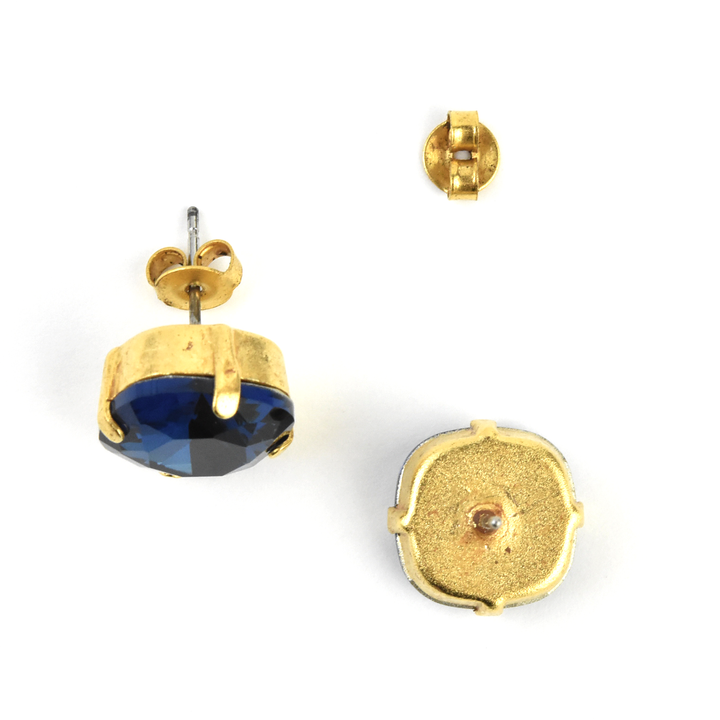 Crystal Studs in Gold - Goldmakers Fine Jewelry