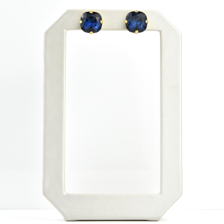 Crystal Studs in Gold - Goldmakers Fine Jewelry