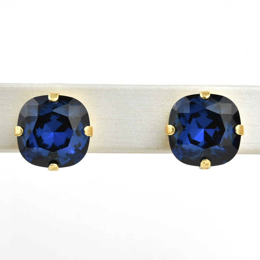 Crystal Studs in Gold - Goldmakers Fine Jewelry