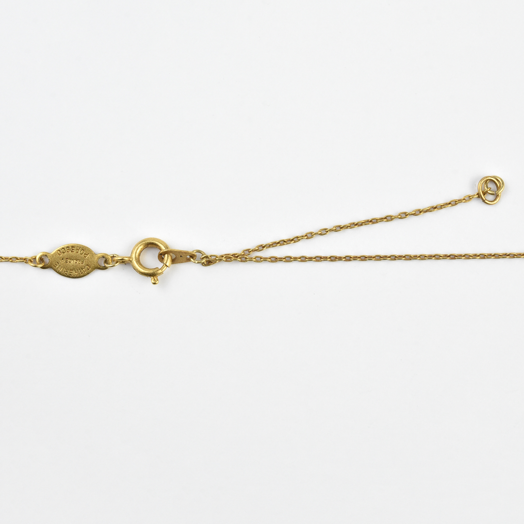 East West Crystal Necklace - Goldmakers Fine Jewelry