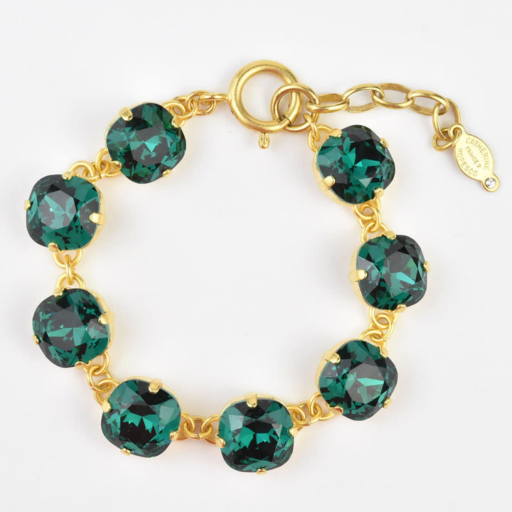 Oversize Crystal Bracelet in Gold Plate - Goldmakers Fine Jewelry