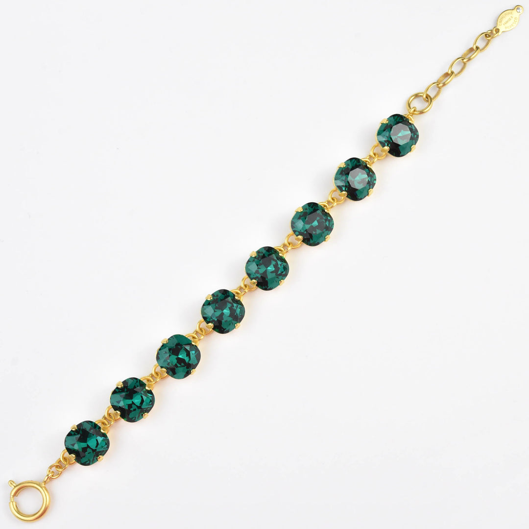 Oversize Crystal Bracelet in Gold Plate - Goldmakers Fine Jewelry