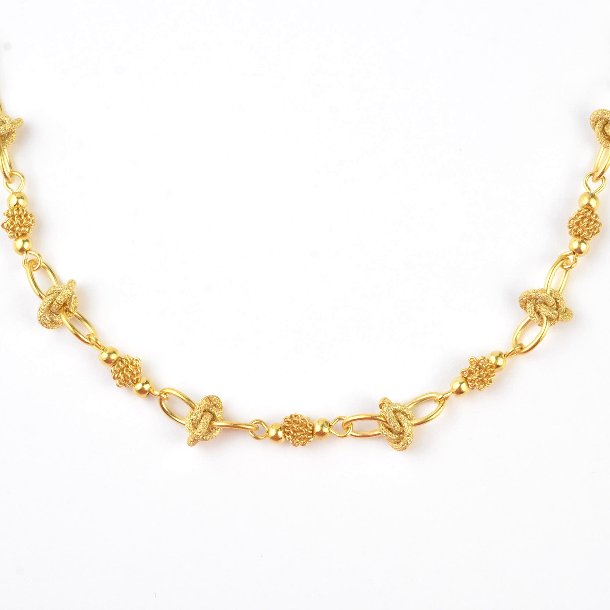 Knotted Chain Necklace – Goldmakers Fine Jewelry