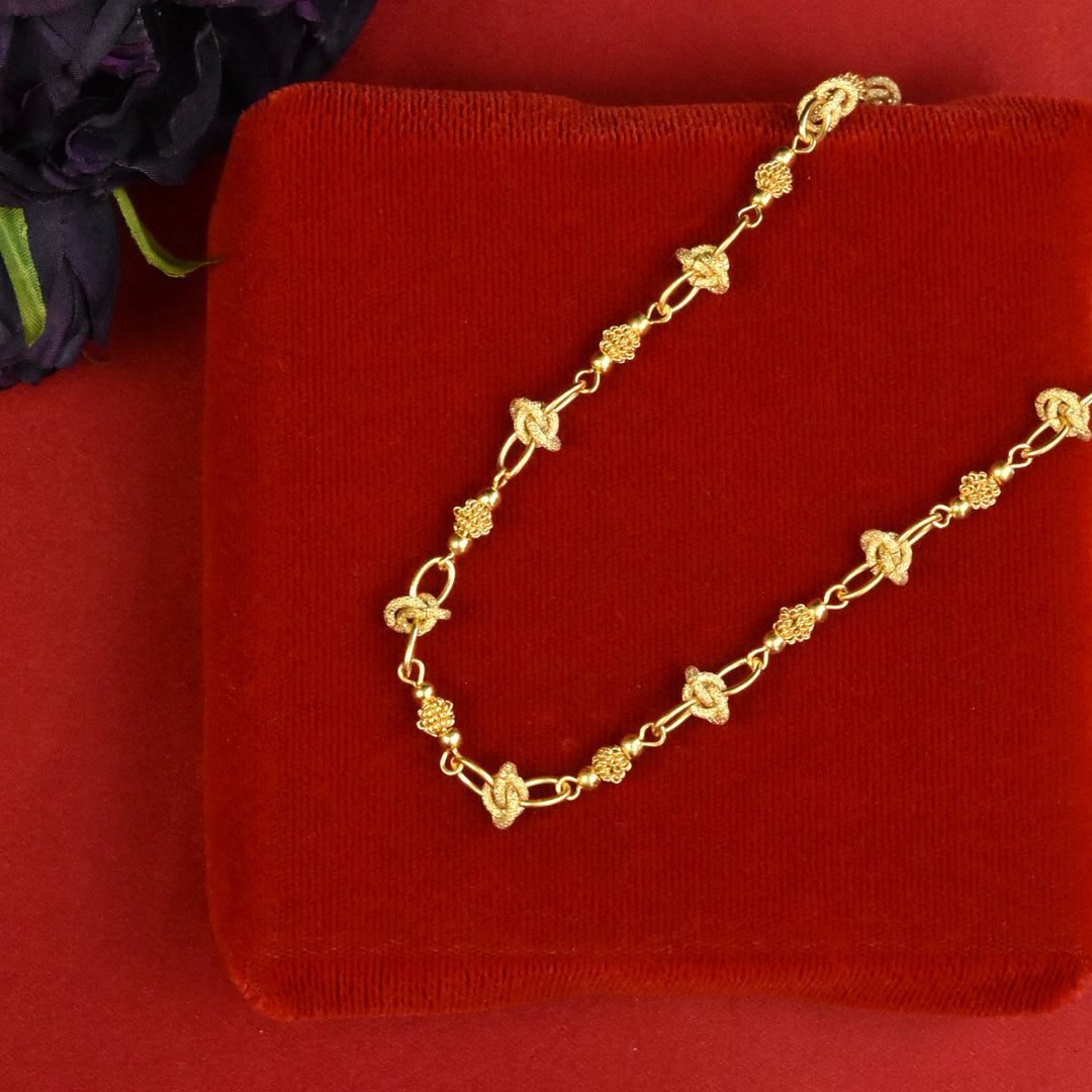 Knotted Chain Necklace - Goldmakers Fine Jewelry