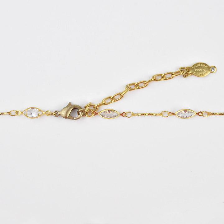 Marquise Crystal Layering Necklace - Goldmakers Fine Jewelry