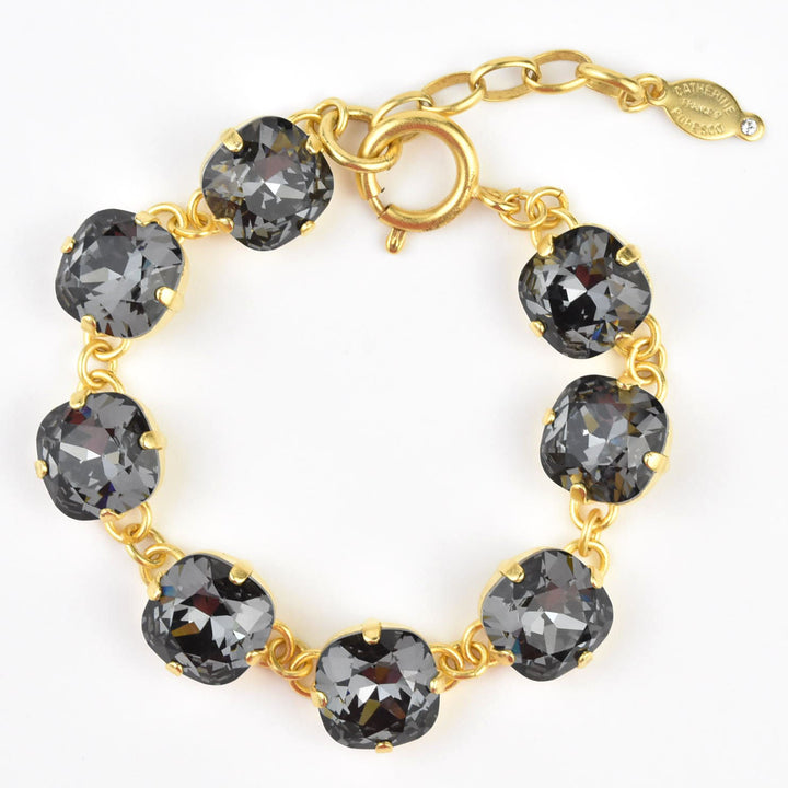 Oversize Crystal Bracelet in Gold Plate - Goldmakers Fine Jewelry