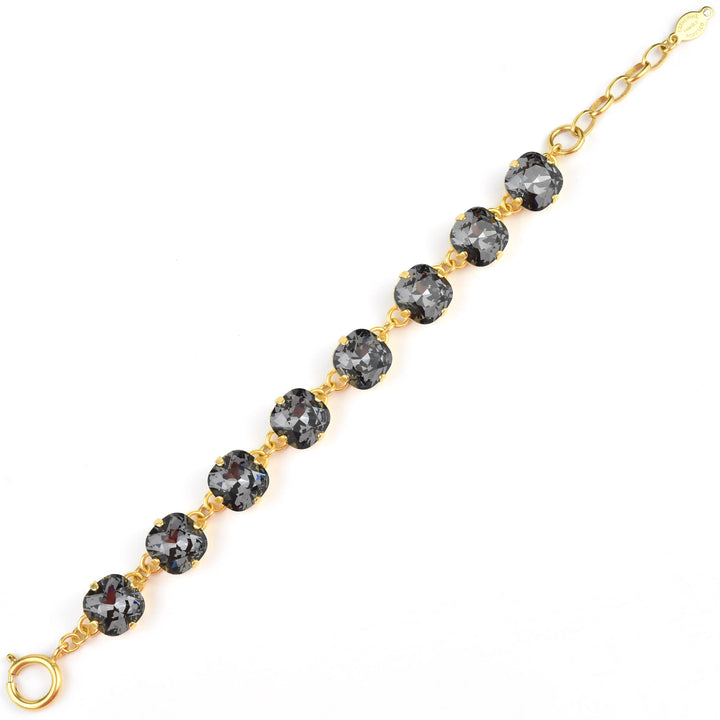 Oversize Crystal Bracelet in Gold Plate - Goldmakers Fine Jewelry