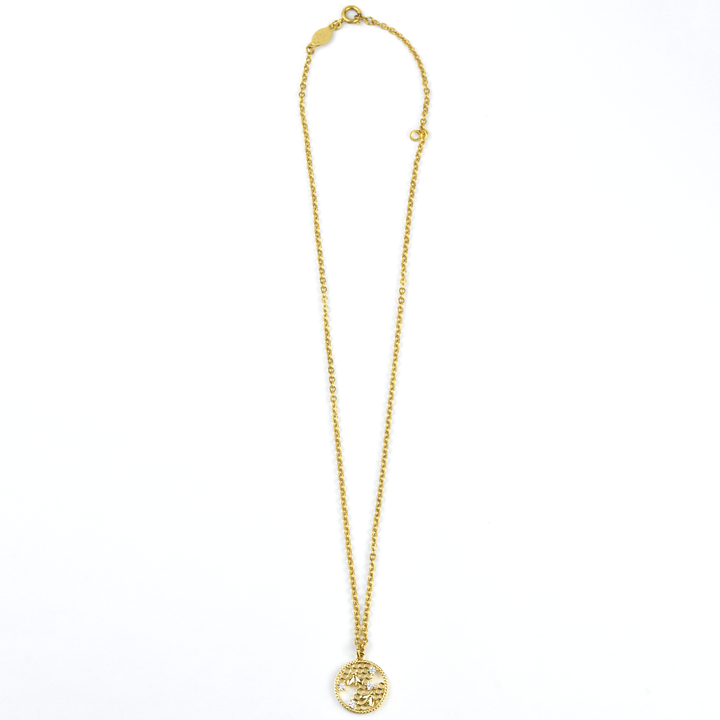 Mini Honeycomb Bee Necklace - Goldmakers Fine Jewelry