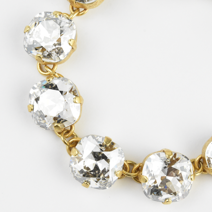 Oversize Crystal Bracelet in Gold - Goldmakers Fine Jewelry