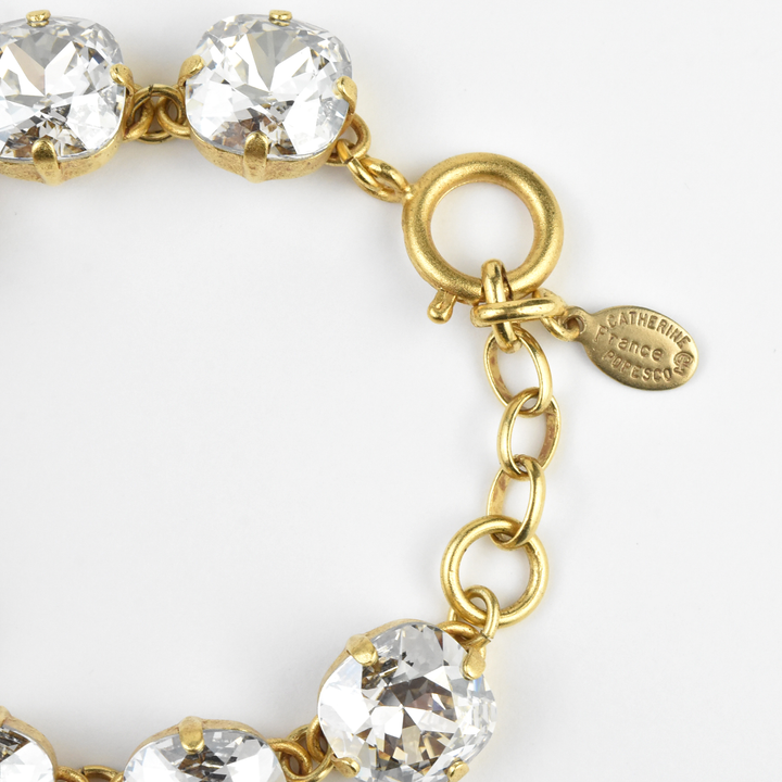 Oversize Crystal Bracelet in Gold - Goldmakers Fine Jewelry