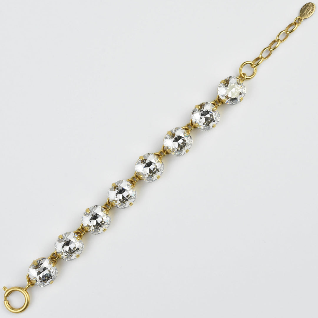 Oversize Crystal Bracelet in Gold - Goldmakers Fine Jewelry