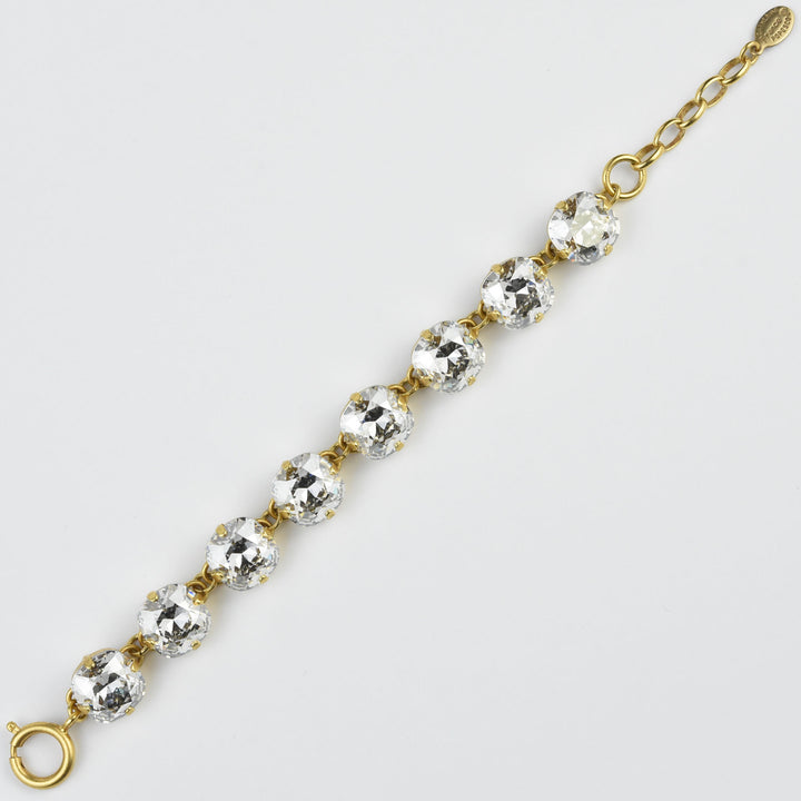 Oversize Crystal Bracelet in Gold - Goldmakers Fine Jewelry
