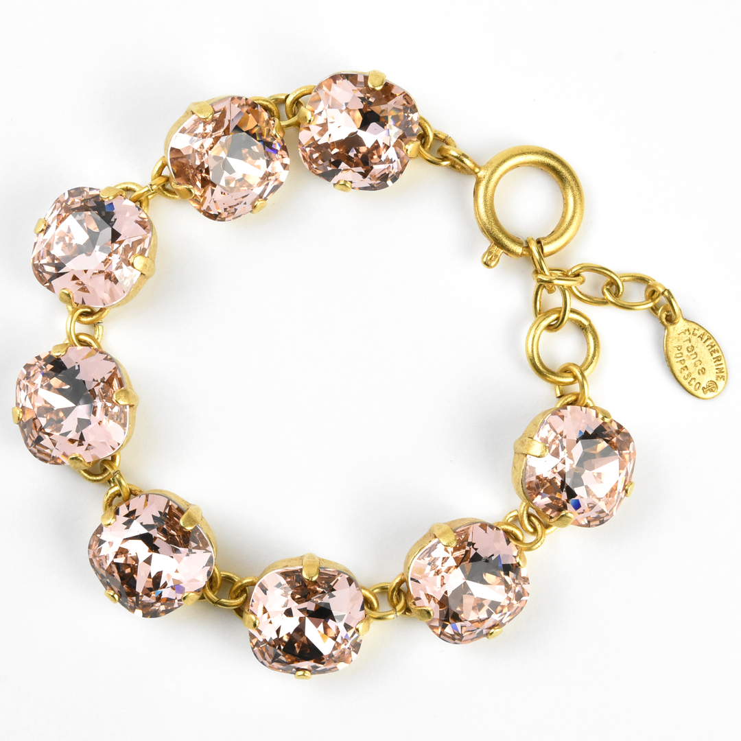 Oversize Crystal Bracelet in Gold - Goldmakers Fine Jewelry