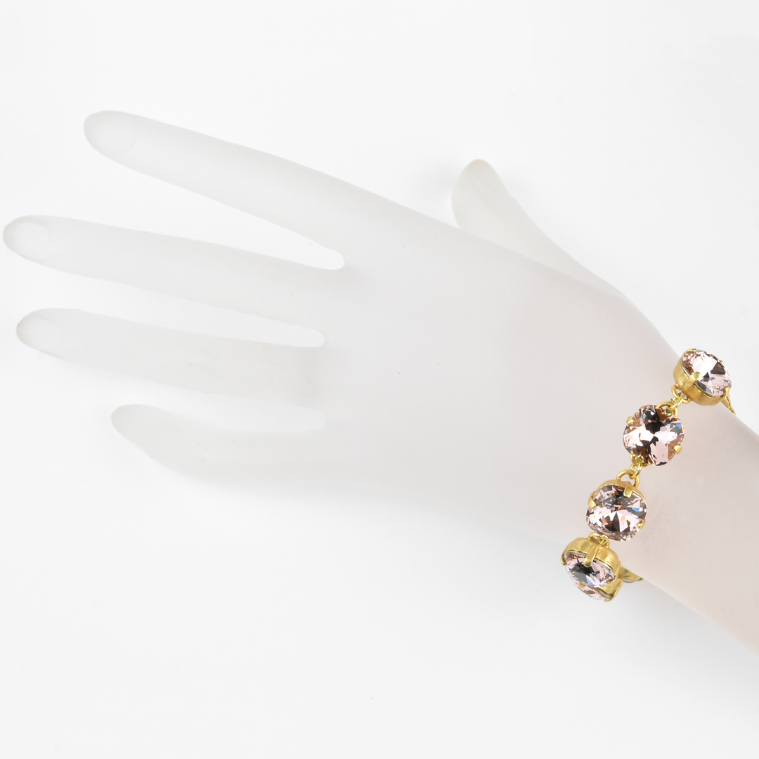Oversize Crystal Bracelet in Gold - Goldmakers Fine Jewelry