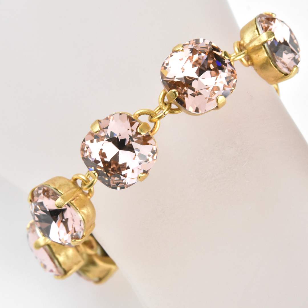 Oversize Crystal Bracelet in Gold - Goldmakers Fine Jewelry