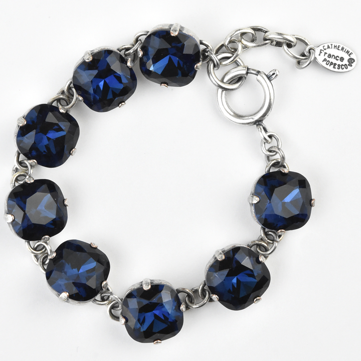 Oversize Crystal Bracelet in Silver - Goldmakers Fine Jewelry