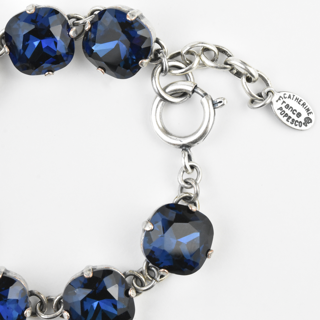 Oversize Crystal Bracelet in Silver - Goldmakers Fine Jewelry