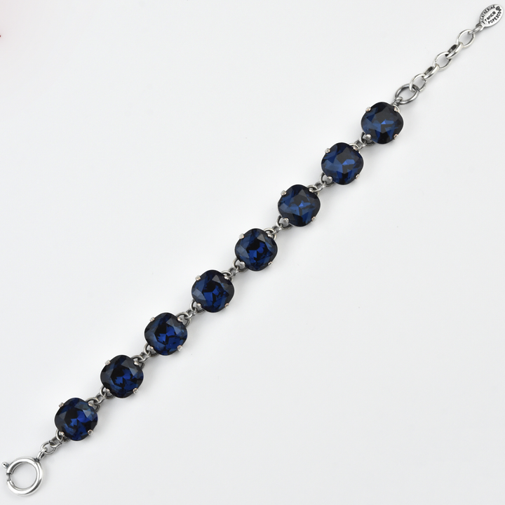 Oversize Crystal Bracelet in Silver - Goldmakers Fine Jewelry