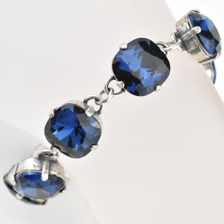 Oversize Crystal Bracelet in Silver - Goldmakers Fine Jewelry