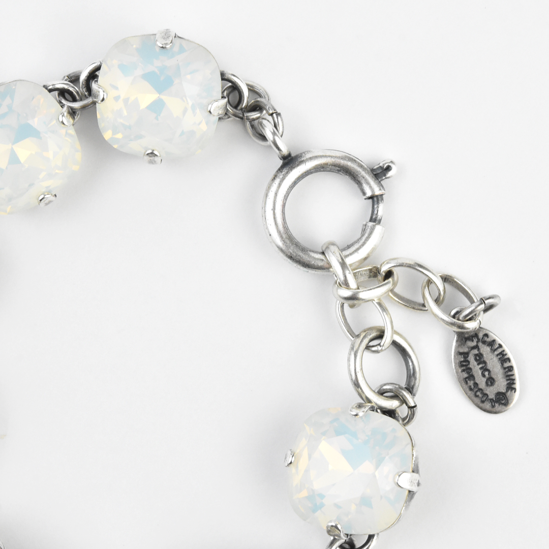 Oversize Crystal Bracelet in Silver - Goldmakers Fine Jewelry