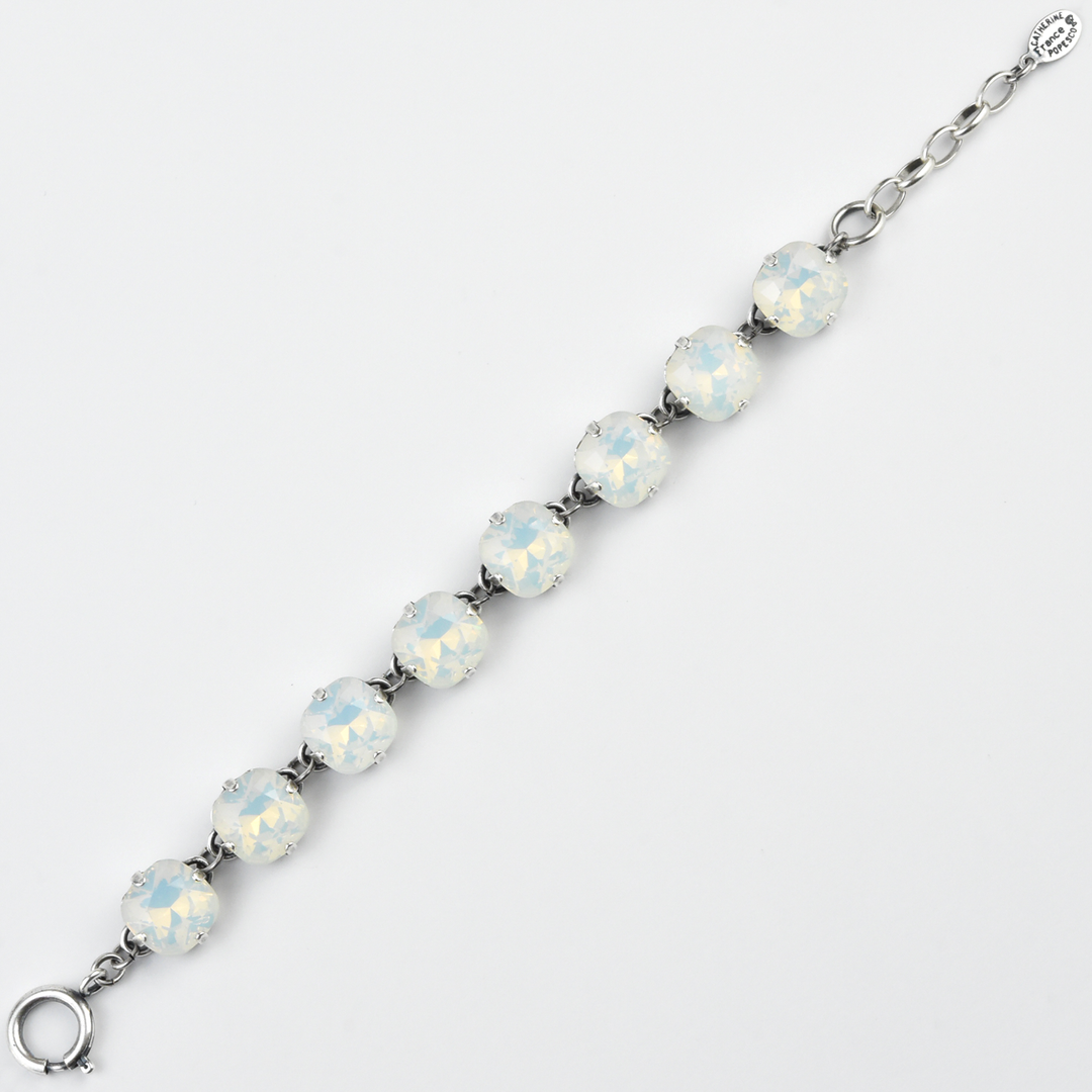 Oversize Crystal Bracelet in Silver - Goldmakers Fine Jewelry