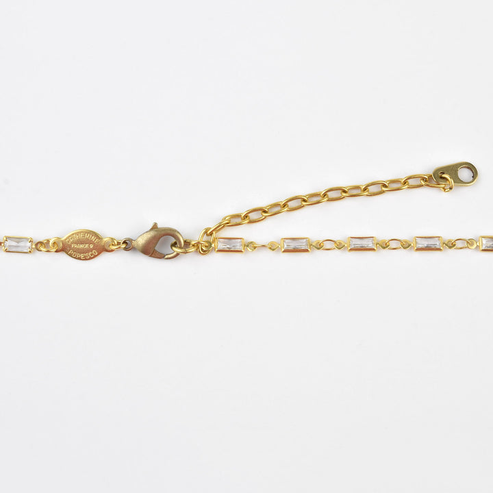 Rectangular Crystal Layering Necklace - Goldmakers Fine Jewelry