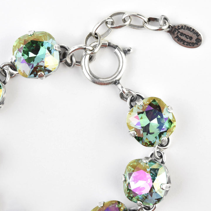 Oversize Crystal Bracelet in Silver Plate - Goldmakers Fine Jewelry