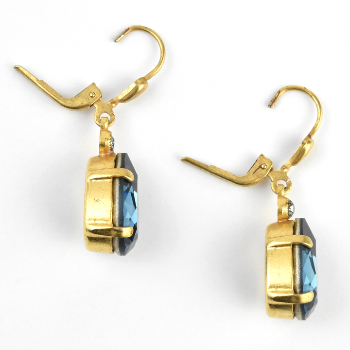 Crystal Teardrop Earrings in Gold - Goldmakers Fine Jewelry