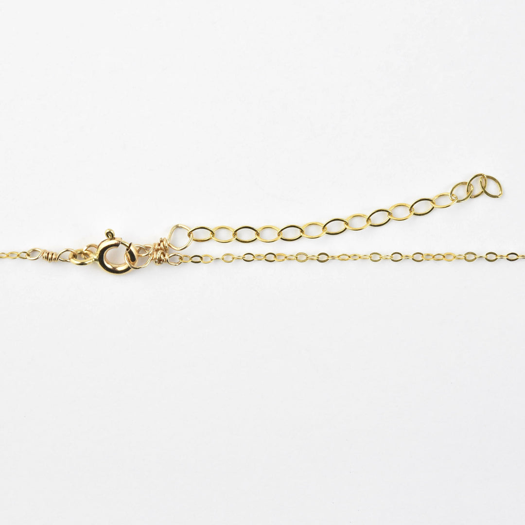 Amber Retro Square Necklace - Goldmakers Fine Jewelry
